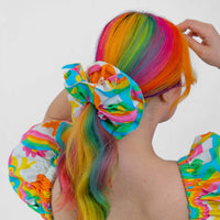 LARGE SCRUNCHIE RAINBOW FLOWERS