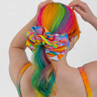 LARGE PATCHWORK SCRUNCHIE