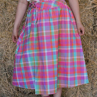 MUSE SKIRT PINK PLAID