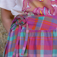 MUSE SKIRT PINK PLAID
