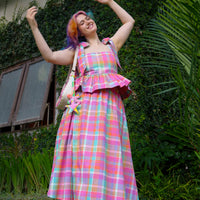 MUSE SKIRT PINK PLAID