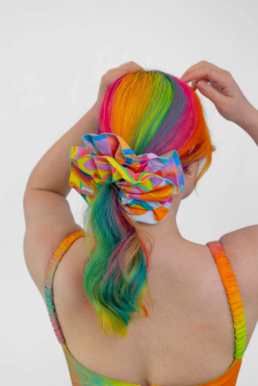 LARGE PATCHWORK SCRUNCHIE