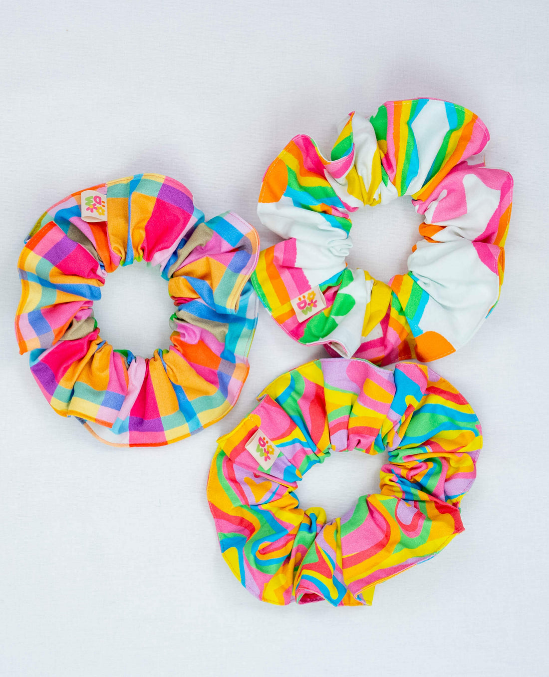 MEDIUM SCRUNCHIE RAINBOW MULTI PACK