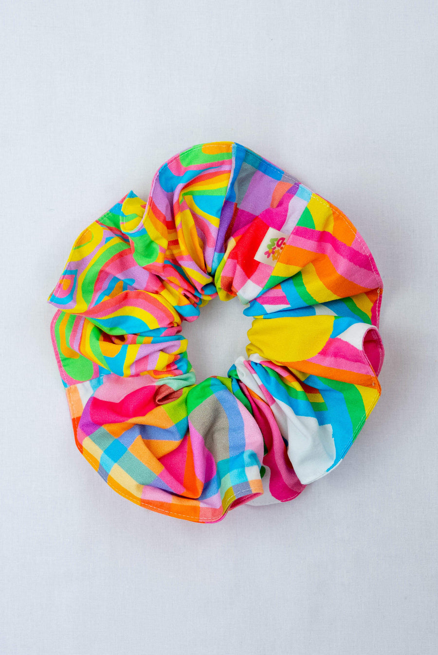 LARGE PATCHWORK SCRUNCHIE