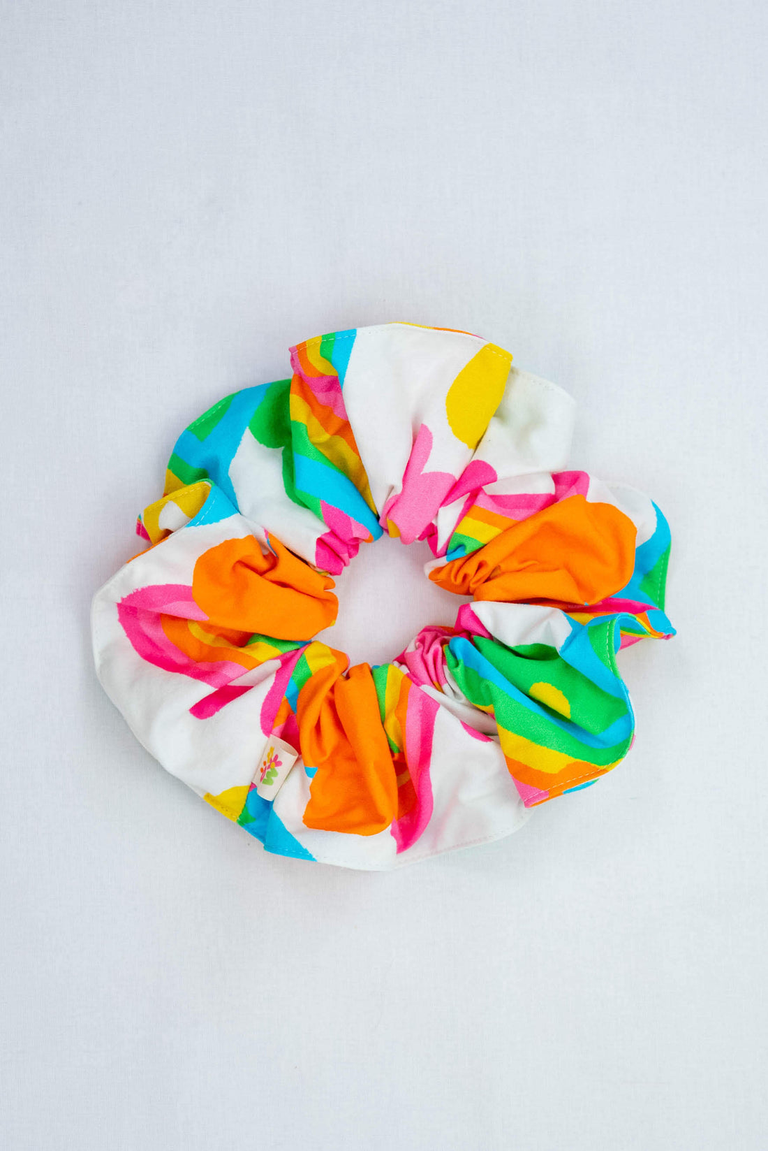 LARGE SCRUNCHIE RAINBOW FLOWERS