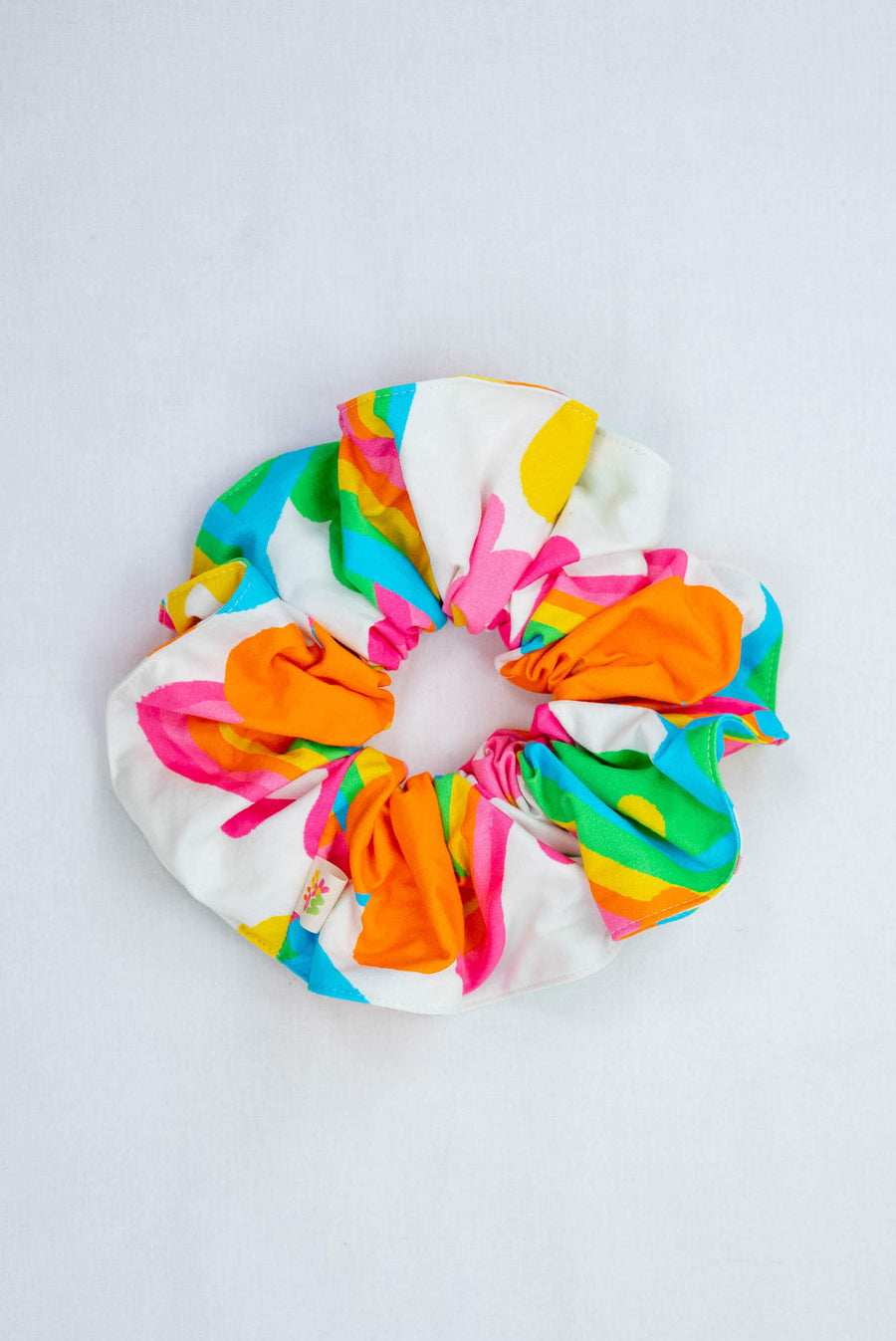 LARGE SCRUNCHIE RAINBOW FLOWERS