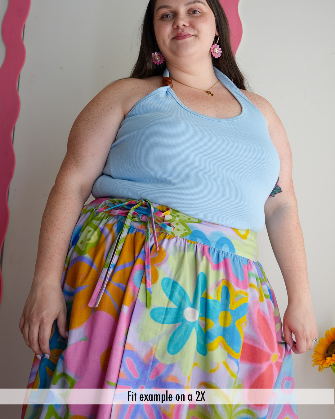 MUSE SKIRT PINK PLAID – DOWK