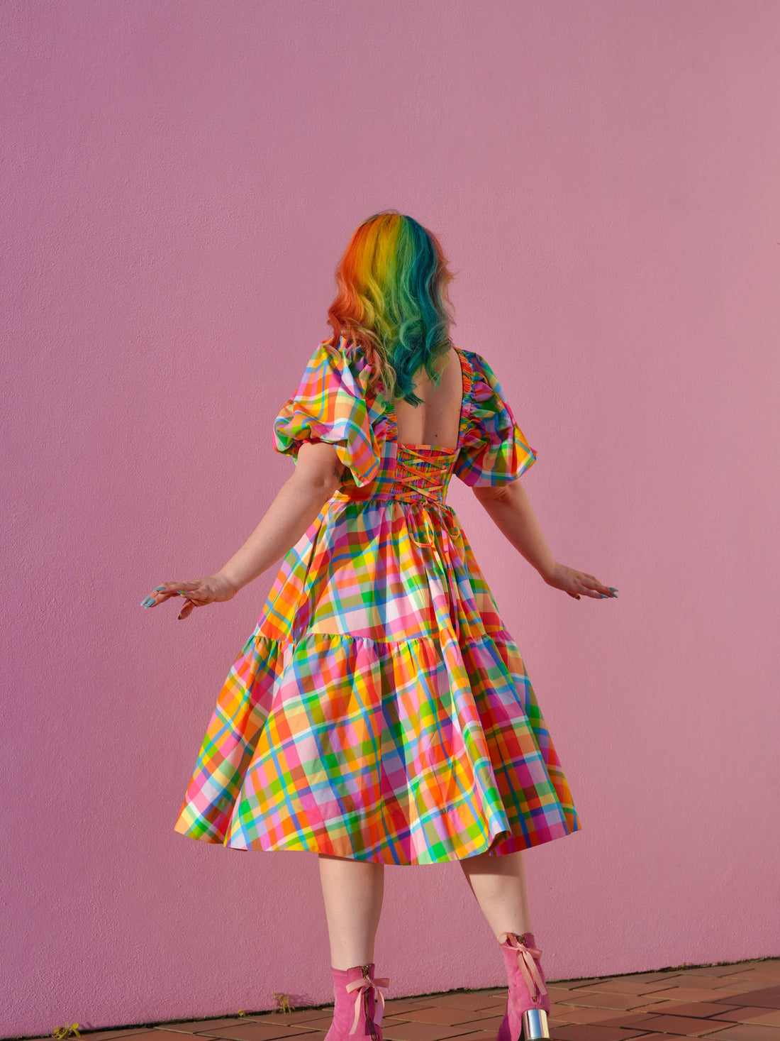 DARLING RAINBOW CHECKER - IN STOCK