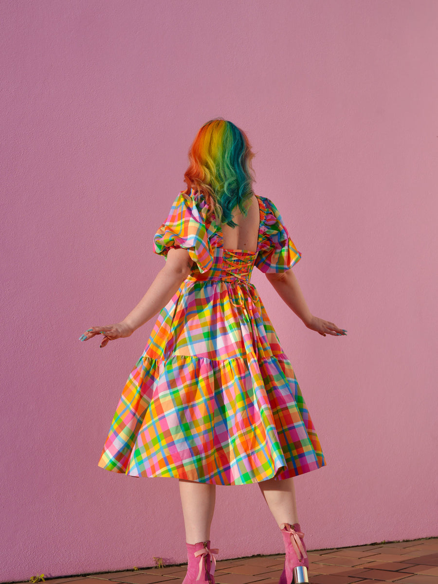 DARLING RAINBOW CHECKER - IN STOCK