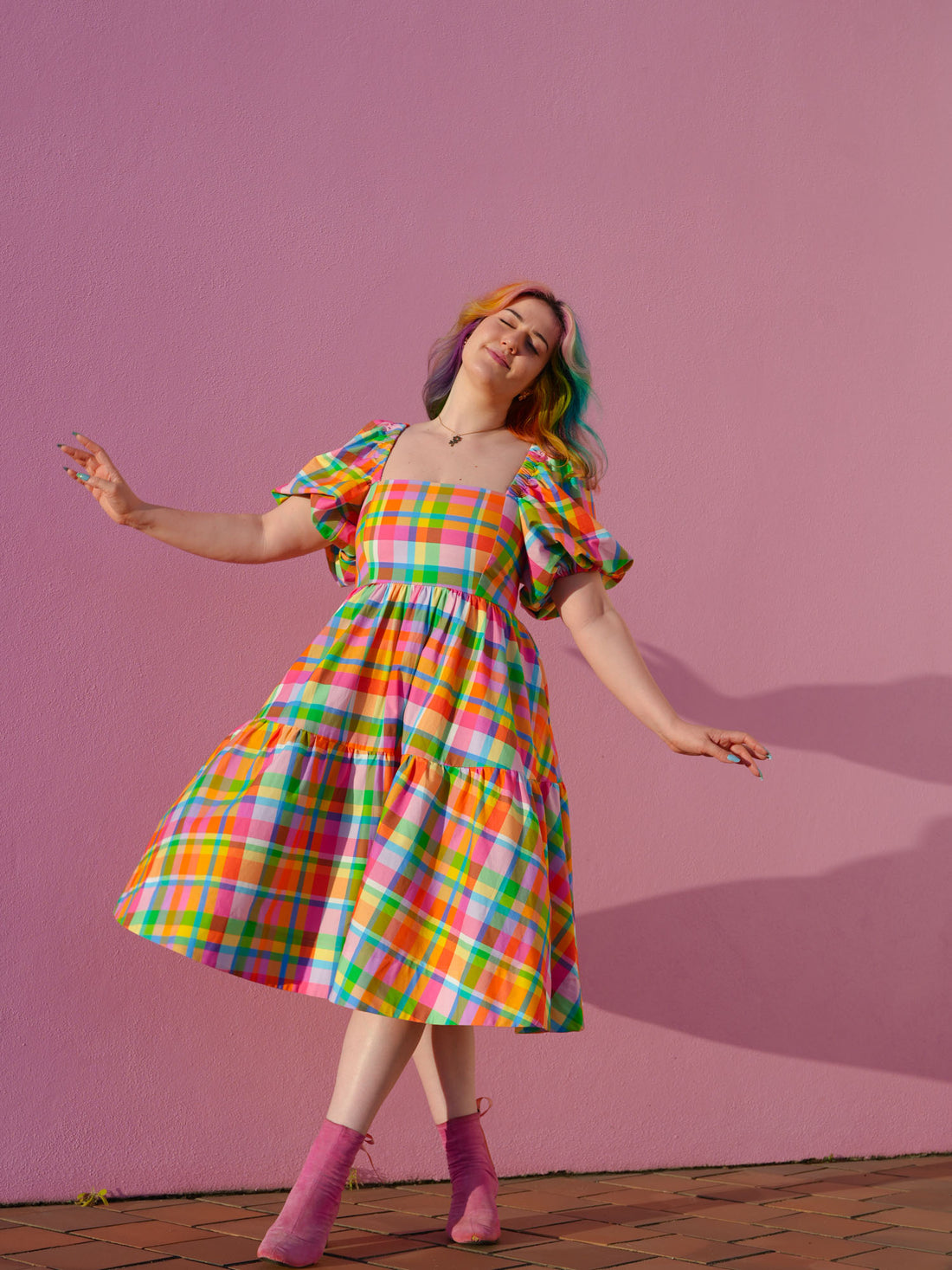 DARLING RAINBOW CHECKER - IN STOCK