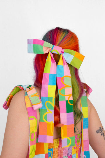HAIR BOW PRETTY PIXELS