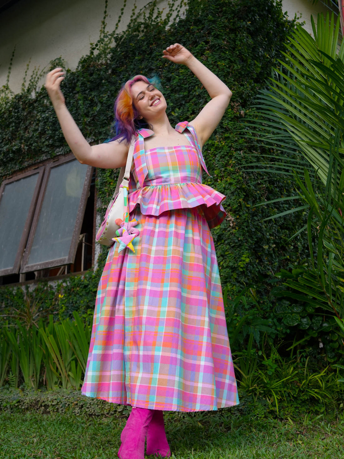 MUSE SKIRT PINK PLAID