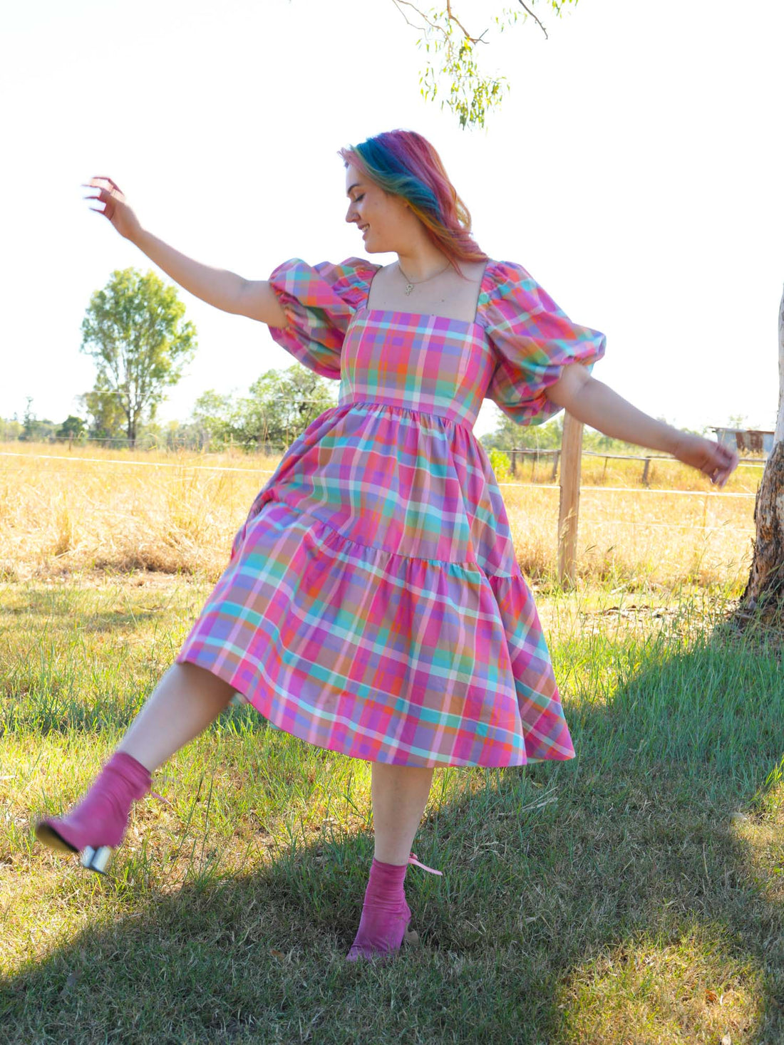 DARLING PINK PLAID