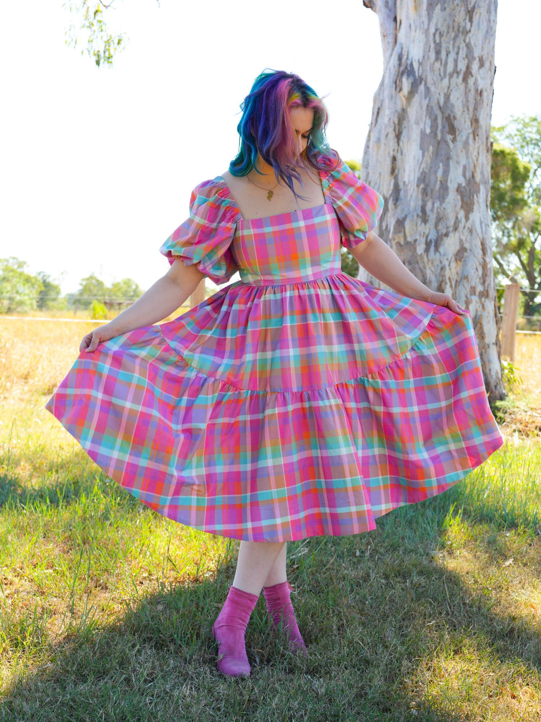 DARLING PINK PLAID