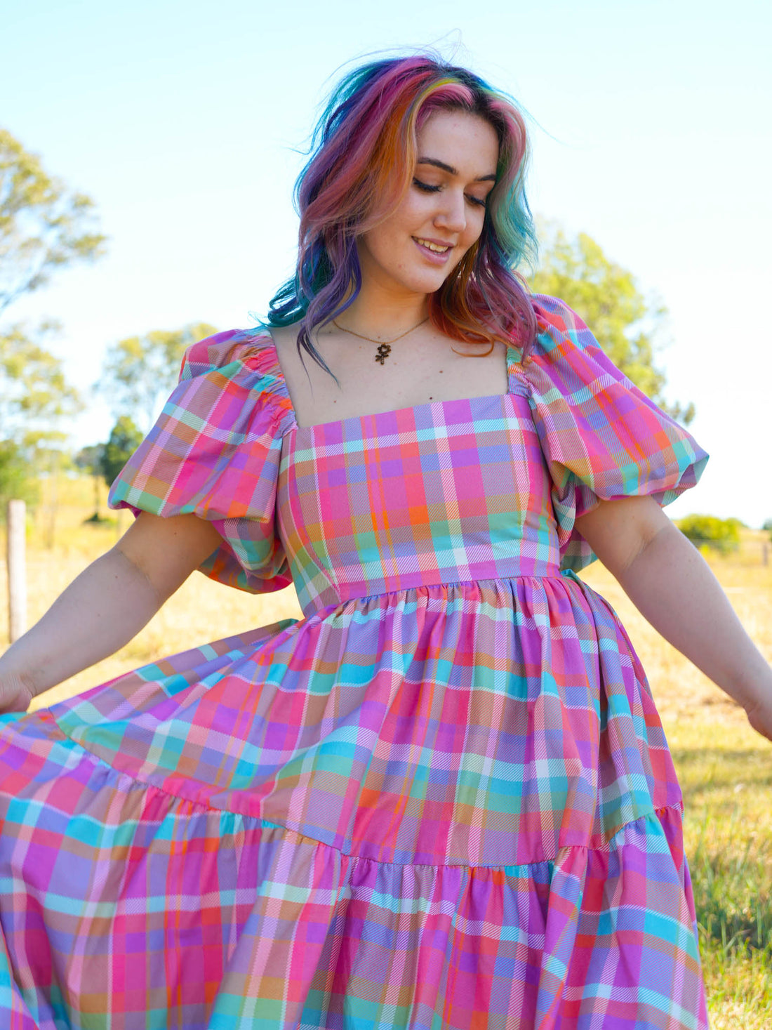 DARLING PINK PLAID