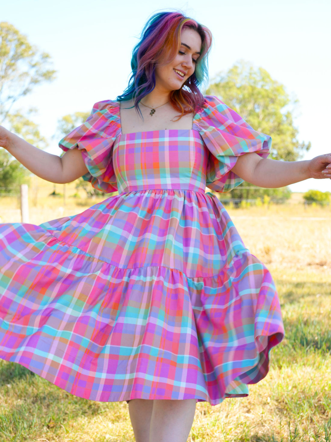 DARLING PINK PLAID