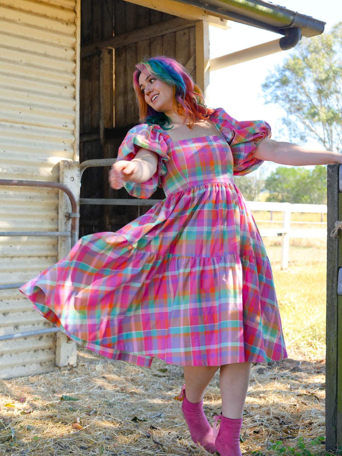 DARLING PINK PLAID