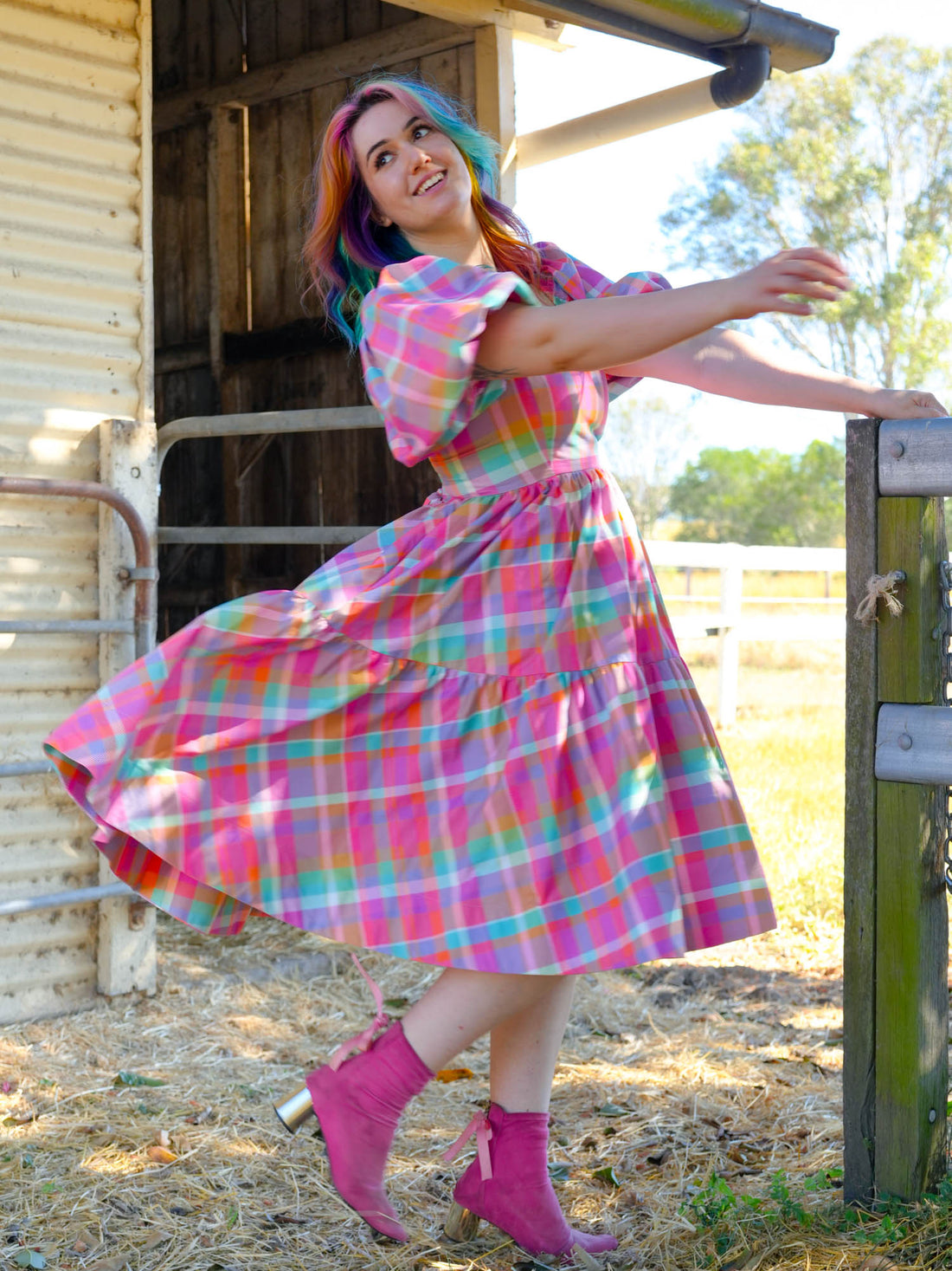 DARLING PINK PLAID