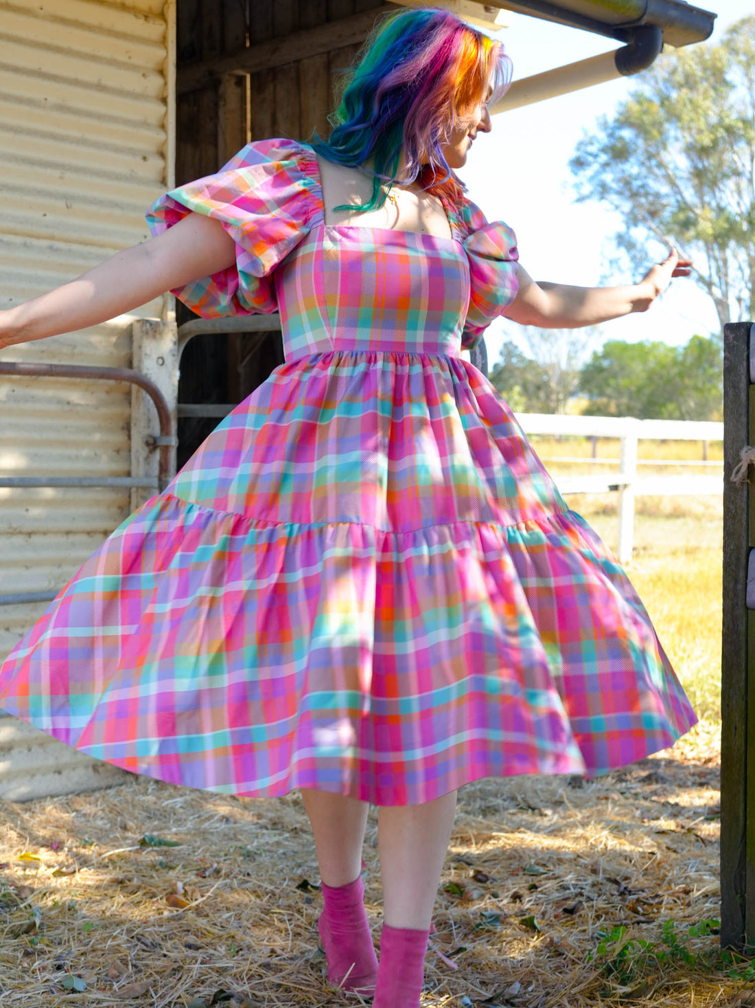 DARLING PINK PLAID